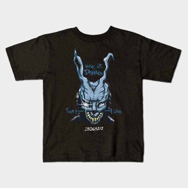 Frank The Rabbit Kids T-Shirt by rustenico